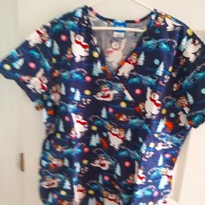 Womens Vintage Scrub Top